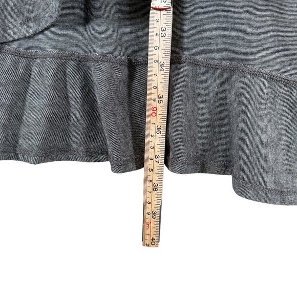 Poof! High Low Ruffle Maxi Skirt Heather Gray Boho Y2K Flowy Asymmetrical Hem| M - Picture 8 of 10